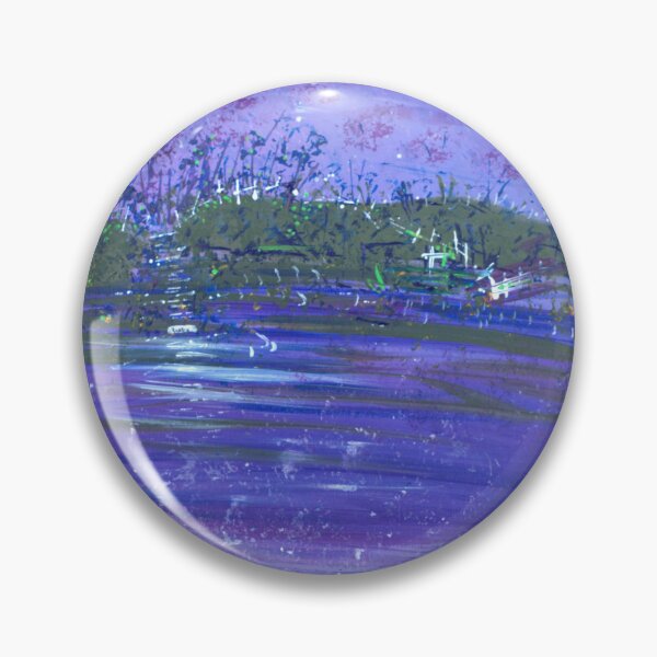 Item preview, Modern impressionist abstract night lake scene designed and sold by JoLloyd7.