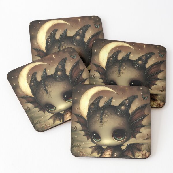 Item preview, Twilight Dragon Fantasy Art | Moonlit Magical Dragon designed and sold by InkAndGloom.