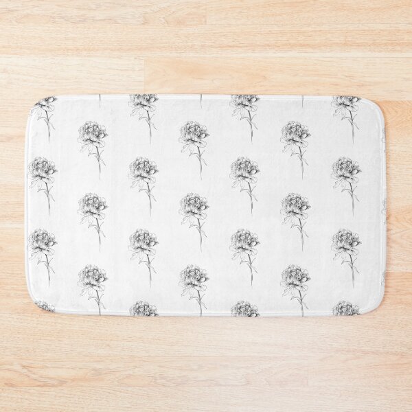 Item preview, Peony flower line art sketch  designed and sold by midsketcher.