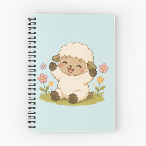 Item preview, Cute Happy Spring Sheep designed and sold by MellowMunchkins.