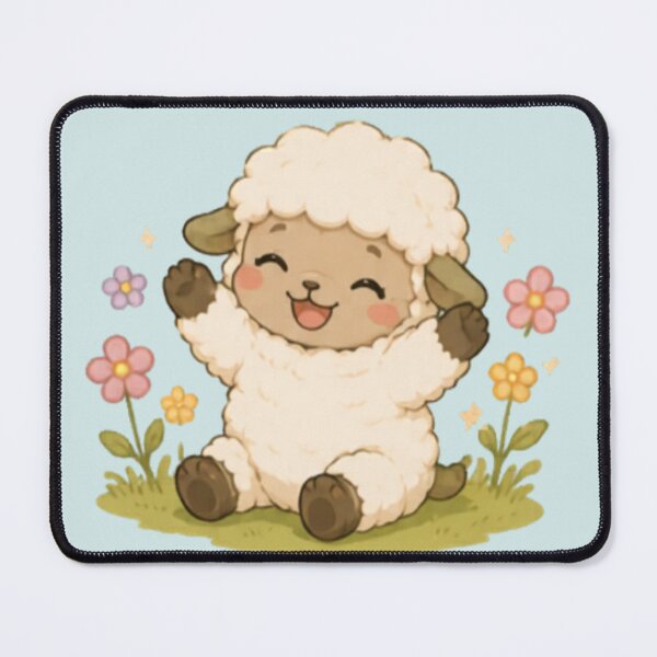 Item preview, Cute Happy Spring Sheep designed and sold by MellowMunchkins.