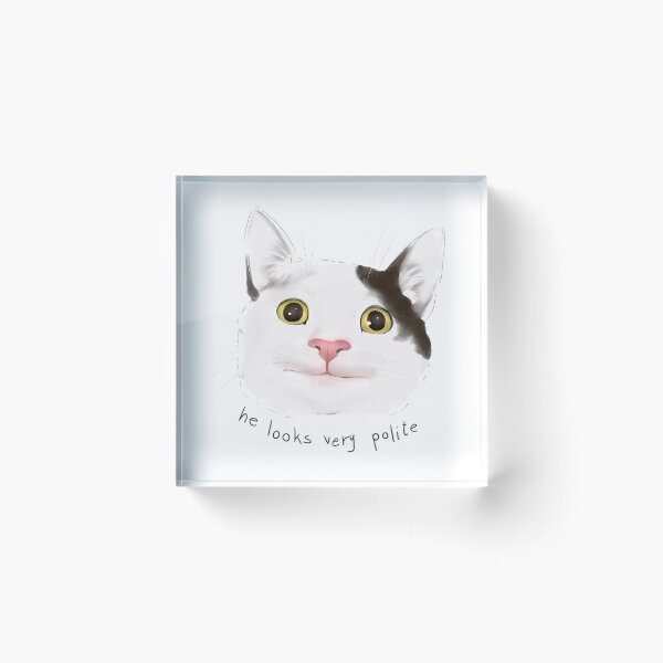 Item preview, He looks very polite -  Polite Cat Meme / Catto Dank Meme  designed and sold by mik kan.