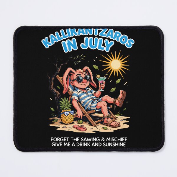 Item preview, Kallikantzaros In July – Greek Christmas Goblin Funny Summer Shirt Greek Folklore Gift V4 designed and sold by DarylWelsh2024.