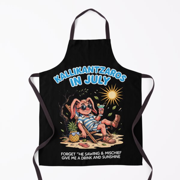 Item preview, Kallikantzaros In July – Greek Christmas Goblin Funny Summer Shirt Greek Folklore Gift V4 designed and sold by DarylWelsh2024.