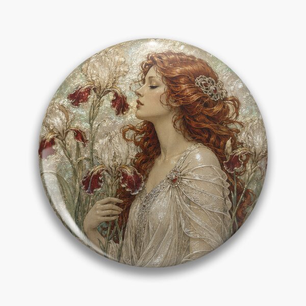 Item preview, Woman Among Blooming Irises designed and sold by Andy Gambino Art.