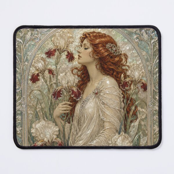 Item preview, Woman Among Blooming Irises designed and sold by Andy Gambino Art.