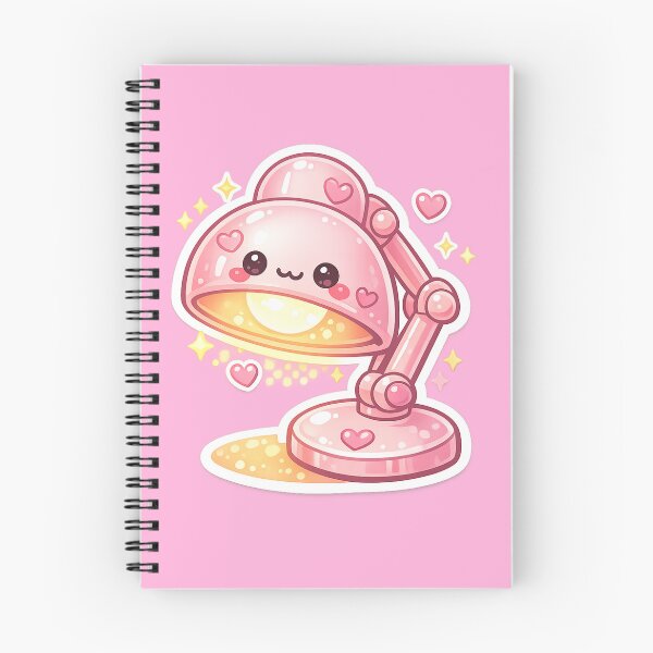 Item preview, Cute Pink Kawaii Desk Lamp Sticker designed and sold by Christiana-Art.