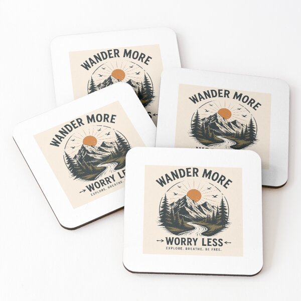 Item preview, Wander More Worry Less Adventure designed and sold by Grandtshirt | Creative Print Designs.