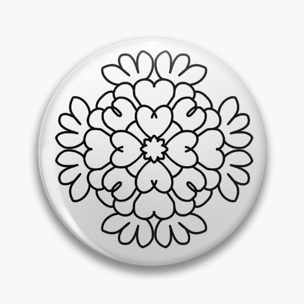 Item preview, Organic Floral Mandala | Heart Inspired Pattern Art designed and sold by IwonaKpn.