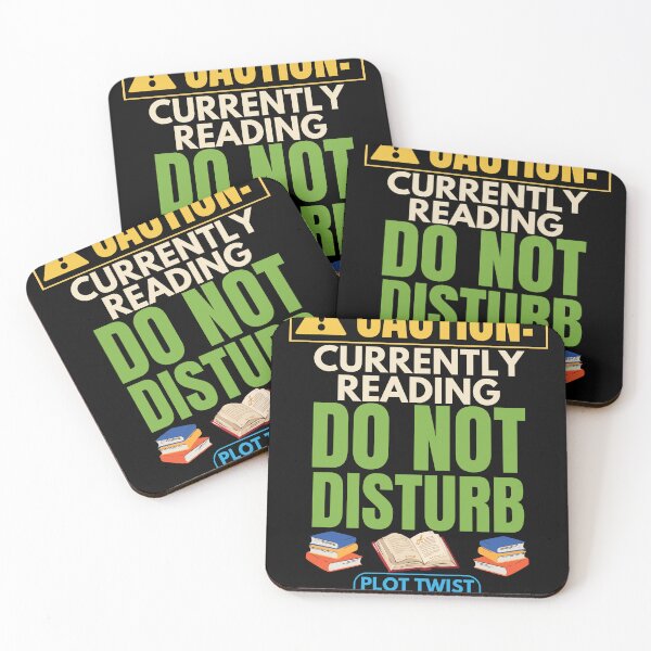 Item preview, Caution Currently Reading Do Not Disturb designed and sold by Uvclick.