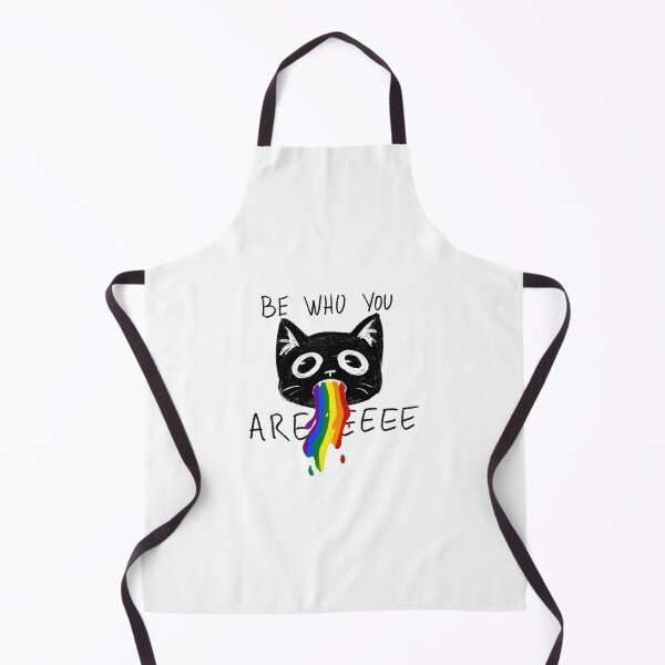 Item preview, Be who you are rainbow puking cat designed and sold by Raccoondoodles.