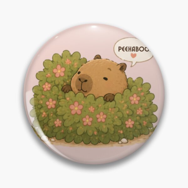 Item preview, Peekaboo Capybara designed and sold by MellowMunchkins.