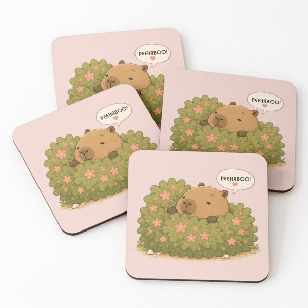 Item preview, Peekaboo Capybara designed and sold by MellowMunchkins.