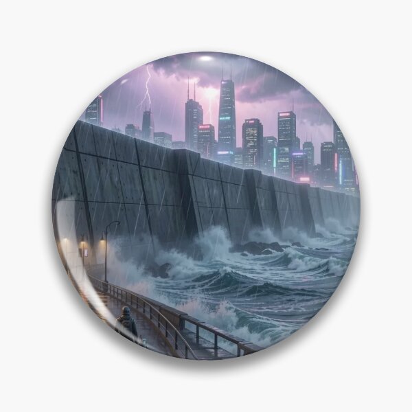 Item preview, The Seawall Promenade | Edge of the City designed and sold by NEON SYNTHETIC DIVISION.