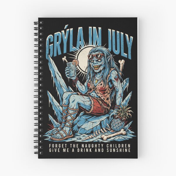 Item preview, Grýla In July – Icelandic Christmas Witch Horror Funny Summer Shirt Norse Folklore Gift V2 designed and sold by DarylWelsh2024.