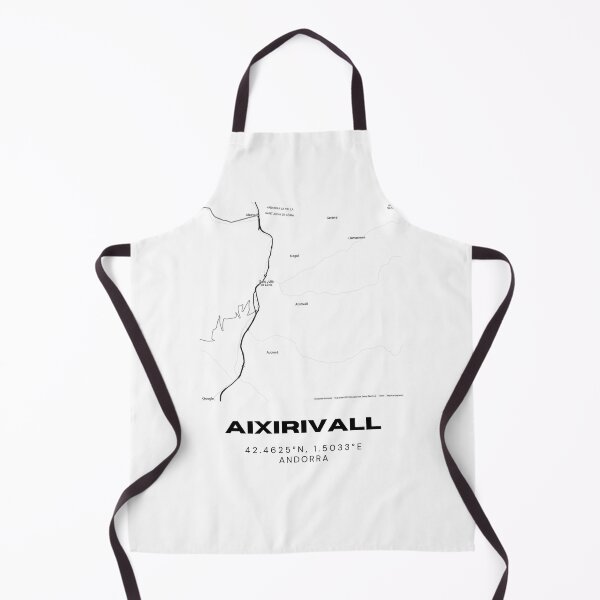 Item preview, Aixirivall Map Print | Minimalist Road Map of Aixirivall, Andorra designed and sold by RM-Journey.