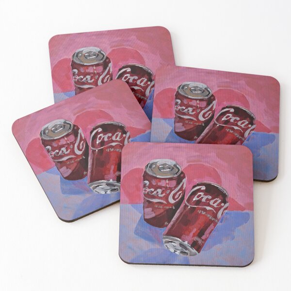 Item preview, "Coca Cola Cans" Acrylic Painting designed and sold by BethFolArt.