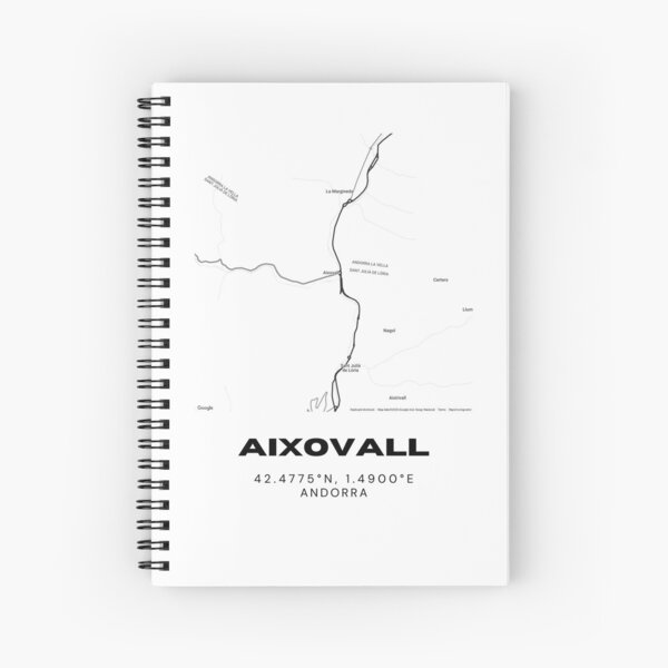 Item preview, Aixovall Map Print | Minimalist Road Map of Aixovall, Andorra designed and sold by RM-Journey.