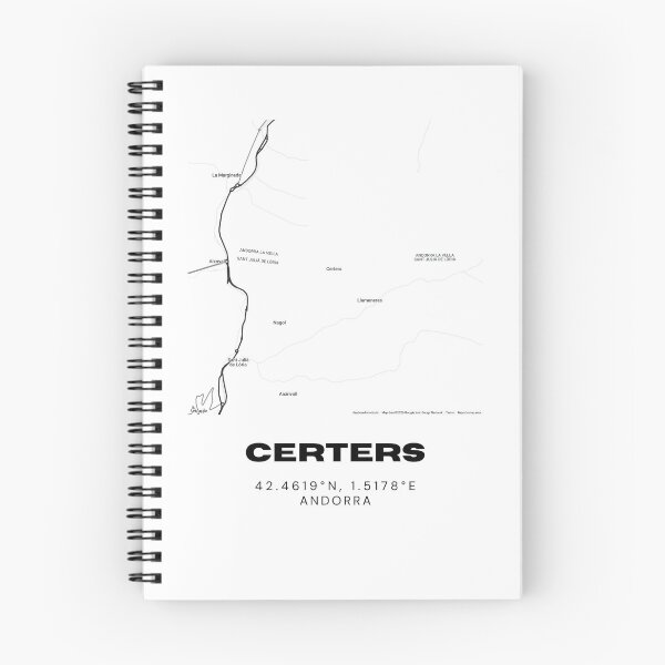 Item preview, Certers Map Print | Minimalist Road Map of Certers, Andorra designed and sold by RM-Journey.