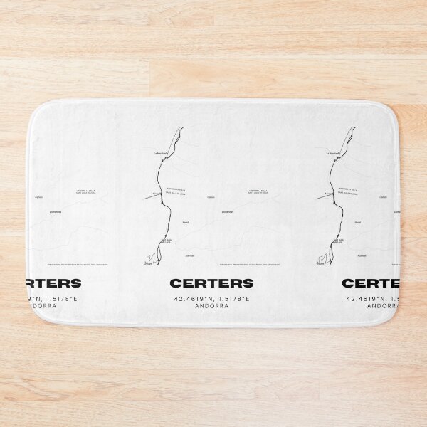Item preview, Certers Map Print | Minimalist Road Map of Certers, Andorra designed and sold by RM-Journey.