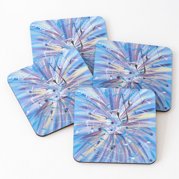 Item preview, 'Celeste' modern starburst abstract work designed and sold by JoLloyd7.