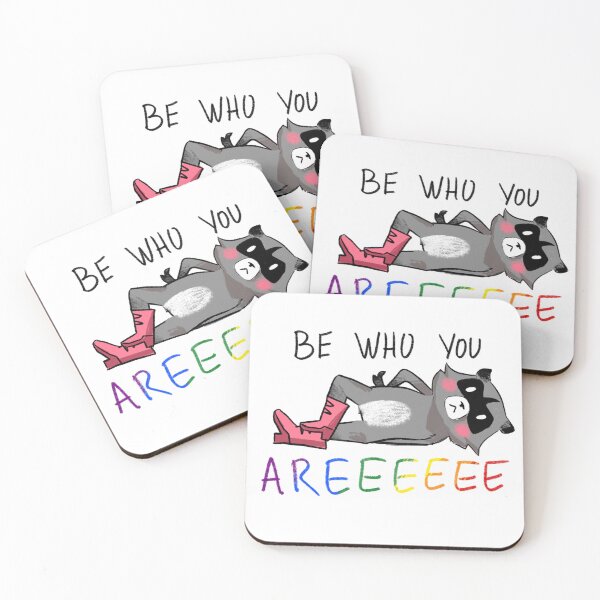 Item preview, Be who you are racoon designed and sold by Raccoondoodles.