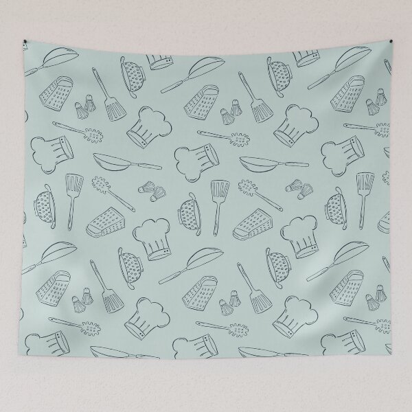 Item preview, Yes Chef - Aqua designed and sold by Courtney Nicholls.