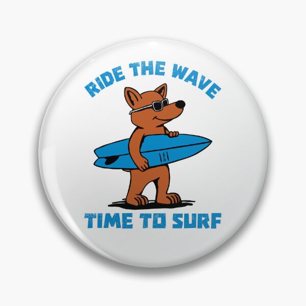 Item preview, Ride The Wave Time To Surf designed and sold by RetroChunky®.