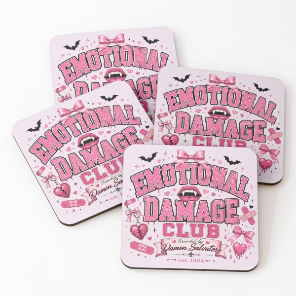 Item preview, Emotional Damage Club | Pink Coquette Vampire Aesthetic | Girly Goth Graphic Design designed and sold by Delenasdiary.
