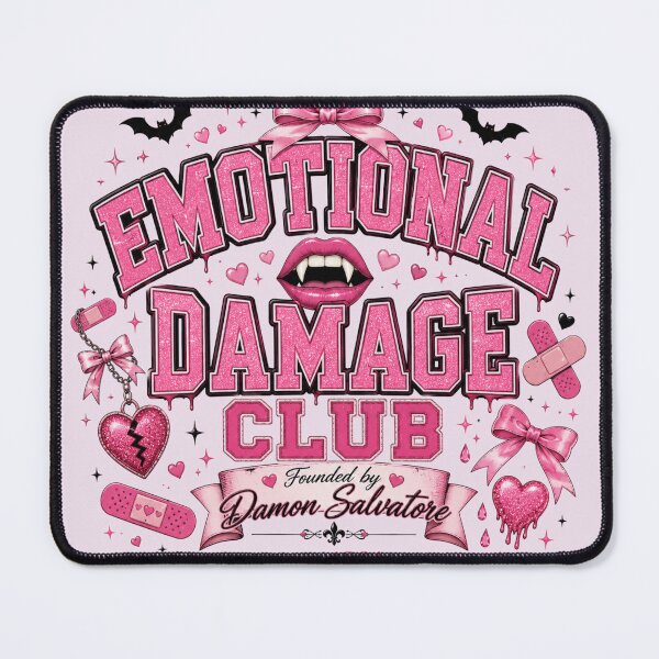 Item preview, Emotional Damage Club | Pink Coquette Vampire Aesthetic | Girly Goth Graphic Design designed and sold by Delenasdiary.