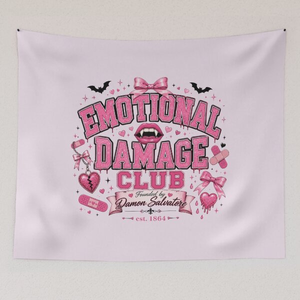 Item preview, Emotional Damage Club | Pink Coquette Vampire Aesthetic | Girly Goth Graphic Design designed and sold by Delenasdiary.