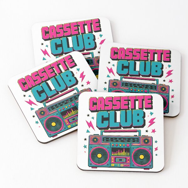 Item preview, Cassette Club - Retro 80s Boombox Graphic designed and sold by Barcud Designs.