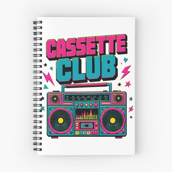 Item preview, Cassette Club - Retro 80s Boombox Graphic designed and sold by Barcud Designs.