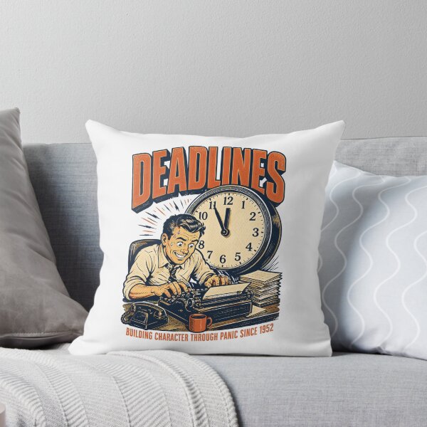 Item preview, Deadlines Funny Sarcastic Vintage Work Humor designed and sold by journeyengine.