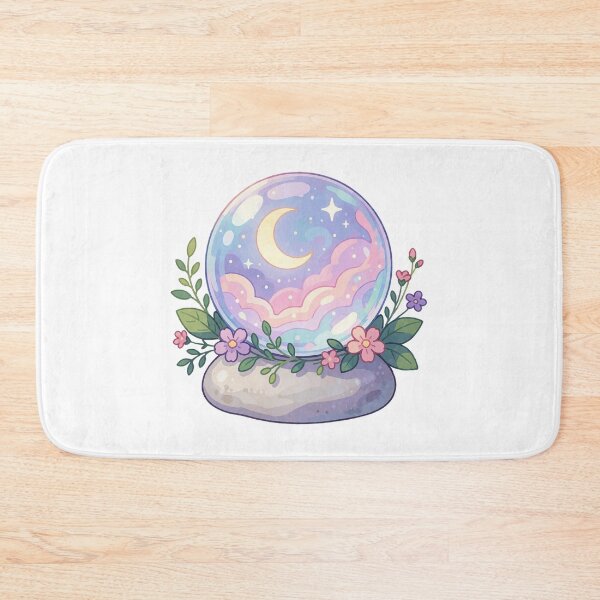 Item preview, Moon Crystal Ball Sticker | Celestial Fantasy Decor designed and sold by AillustriaAK.