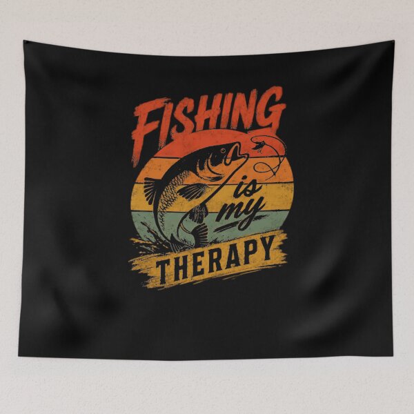 Item preview, Fishing Is My Therapy Fishermen Anglers Hobby designed and sold by JonesFlora2025.