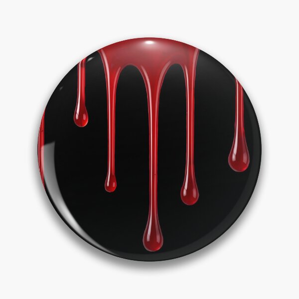 Item preview, Running Blood Drips – Realistic Red Liquid Horror Illustration designed and sold by EmeraldeaArt.
