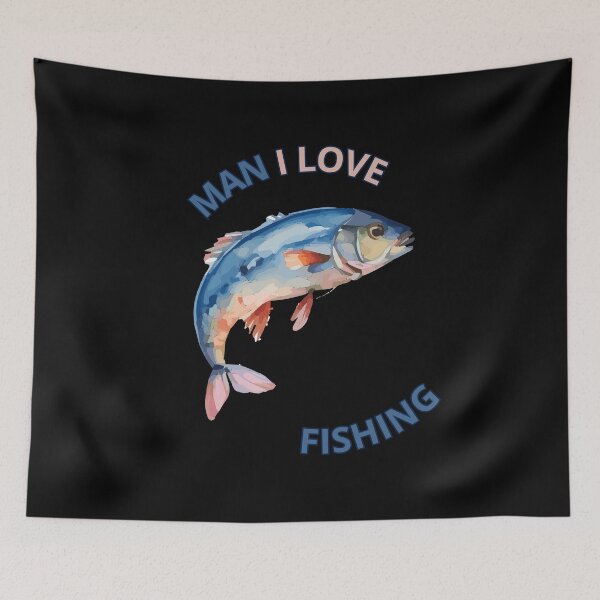 Item preview, Man I Love Fishing Funny Angler Pun Funny Gifts for Fisherman designed and sold by Kuzmier.