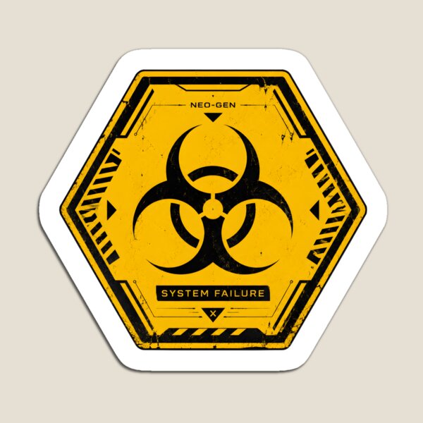 Item preview, Neo-Gen Biohazard System Failure Warning designed and sold by Zyro Craft.