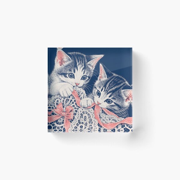 Item preview, Two Kittens Plotting Something Adorable designed and sold by Hairballin.