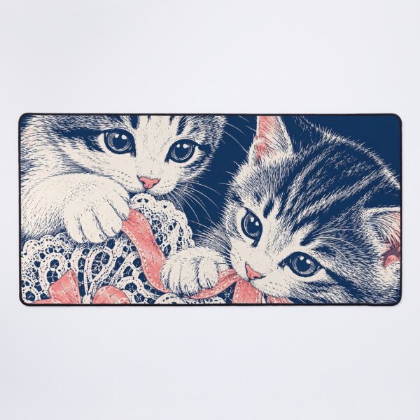 Item preview, Two Kittens Plotting Something Adorable designed and sold by Hairballin.