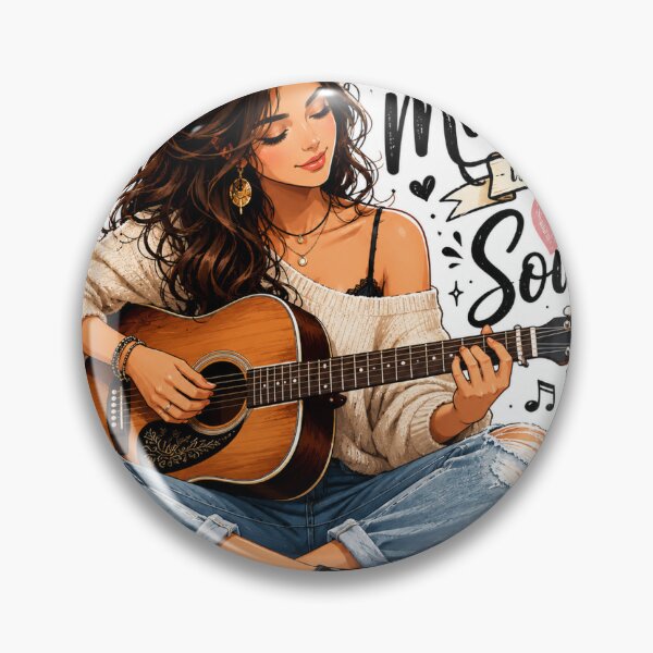 Item preview, Beautiful Lady With Guitar designed and sold by Raj Studio.