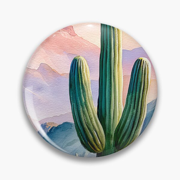 Item preview, Saguaro Cactus Watercolor | Southwestern Desert Landscape designed and sold by MargaretWiktor.