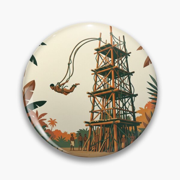 Item preview, Minimalist Vanuatu Birthplace of Bungee N'gol Poster designed and sold by DuckOddity.