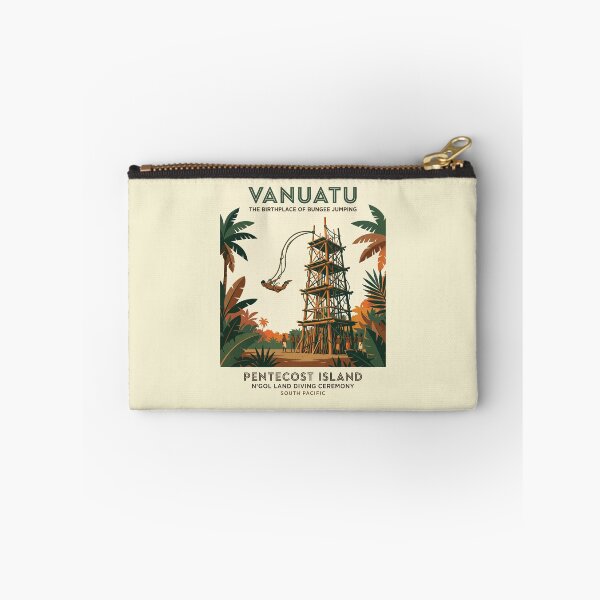 Item preview, Minimalist Vanuatu Birthplace of Bungee N'gol Poster designed and sold by DuckOddity.