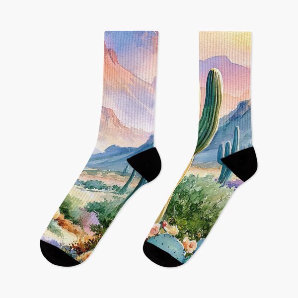 Item preview, Saguaro Cactus Watercolor | Southwestern Desert Landscape designed and sold by MargaretWiktor.