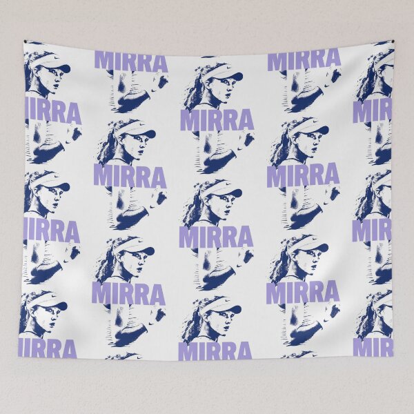 Item preview, Mirra Andreeva Blue Stencil Silhouette Lavender Typography Tennis Design designed and sold by Holy-Verse.
