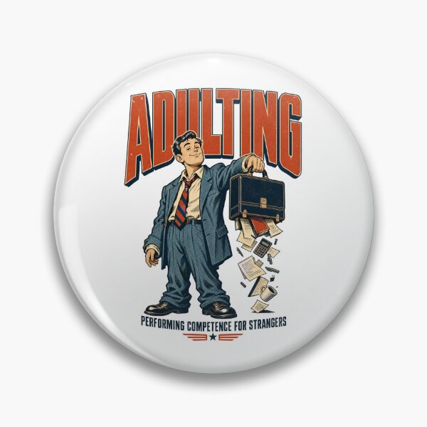 Item preview, Adulting Funny Sarcastic Vintage Retro Humor designed and sold by journeyengine.