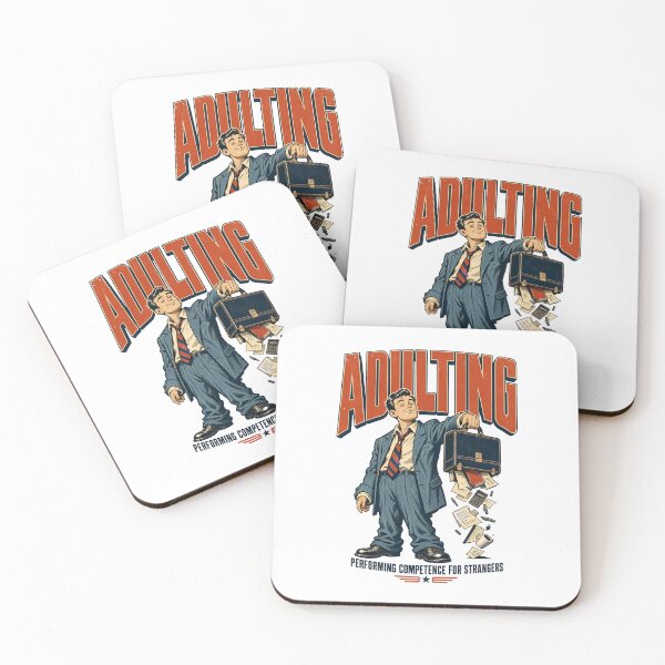 Item preview, Adulting Funny Sarcastic Vintage Retro Humor designed and sold by journeyengine.