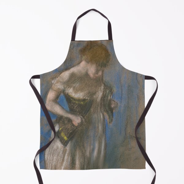 Item preview, Woman Lacing Her Corset in Pastel designed and sold by artofuniverse.